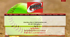 Desktop Screenshot of bocasoftball.com
